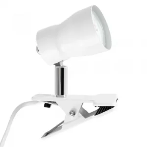 Clip-On Spotlight Lamp in White