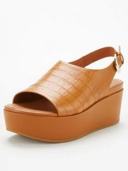 FitFlop Eloise City Wedge Sandal - Light Tan, Light Tan, Size 6, Women