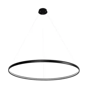 Carlo Integrated LED Pendant Ceiling Light, Matt Black, 4000K, 2280lm