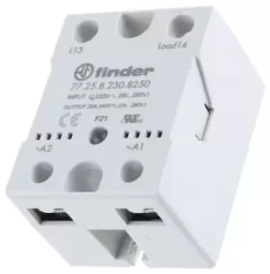 Finder 25 A SPNO Solid State Relay, Zero Crossing, Heatsink, 280 V ac Maximum Load
