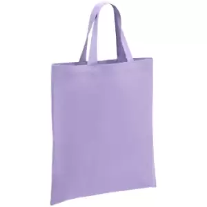 Brand Lab Cotton Short Handle Shopper Bag (One Size) (Lavender) - Lavender