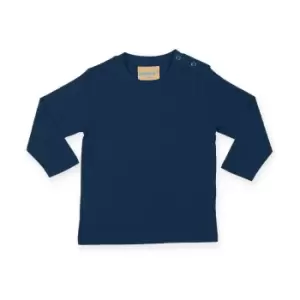 Larkwood Baby Long-Sleeved T-Shirt (12-18 Months) (Navy)
