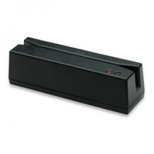 Manhattan USB-A Magnetic Strip Card Reader Triple Track Reader Keyboard Wedge Decoder Cable 1.5m Black Box