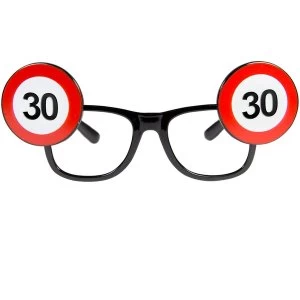 30th Birthday Traffic Sign Glasses