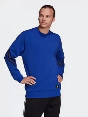 adidas Sportswear Future Icons 3-stripes Sweatshirt, Blue, Size XL, Men