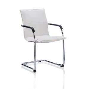 Sonix Echo Leather Chair White