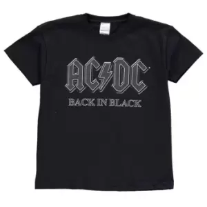 Official AC DC Band T Shirt Infant Boys - Black
