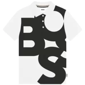 Boss Boss Bold Logo Polo Shirt Junior Boys - White