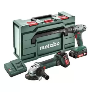 Combo set 2.4.3 18V 2 Piece Kit, 1x 4.0Ah & 1x 2.0Ah Batteries, Charger & Case - n/a - Metabo