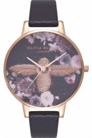 Ladies Olivia Burton Embroidered Dial Watch OB16EM02