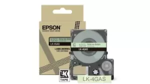 Epson C53S672105/LK-4GAS DirectLabel-etikettes green on gray 12mm...