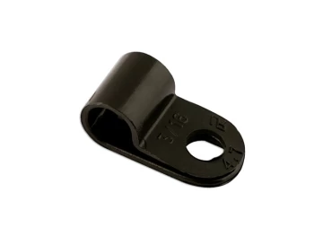 Black Nylon P-Clip 6.0mm Pk 100 Connect 30351