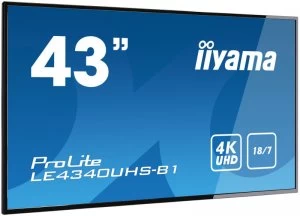 iiyama 43" ProLite LE4340UHS-B1 4K Ultra HD LED Monitor