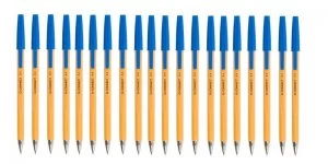 Q-Connect Fine Blue Ballpoint Pen (Pack of 20) KF34047