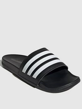 adidas Adilette Comfort - Black/White, Size 13, Men