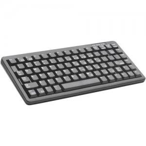 USB PS2 Light Grey US Compact Keyboard