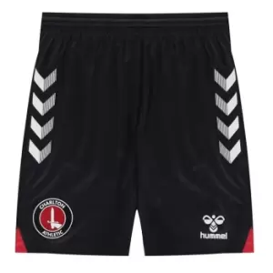 Hummel Charlton Athletic Away Shorts 2020 2021 Juniors - Black