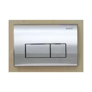 KAPPA50 Dual Flush Plate Stainless Steel Kappa 50 - For UP200 Cisterns - Geberit