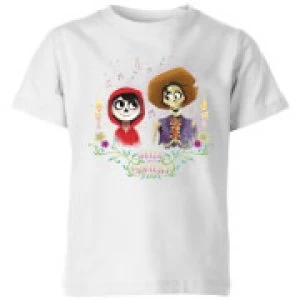 Coco Miguel And Hector Kids T-Shirt - White - 3-4 Years