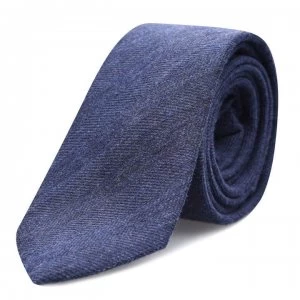 Calvin Klein Plain Wool Tie - Blue 400