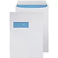 Purely Packaging Vita Environmental C4 Envelopes White 229 (W) x 324 (H) mm Window 110 gsm Pack of 250