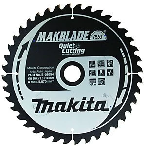Makita B 08654 Makblade Plus 40 Teeth Circular Saw Blade 260 x 30mm