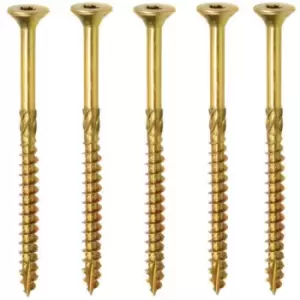 Hardened torx Wood csk Ribs Countersunk Screws - Size 5.0 x 60mm TX25 - Pack of 10