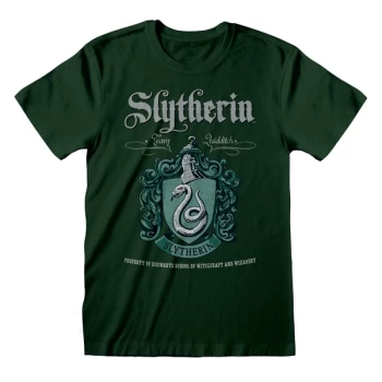 Harry Potter - Slytherin Crest Unisex XX-Large T-Shirt - Forest Green
