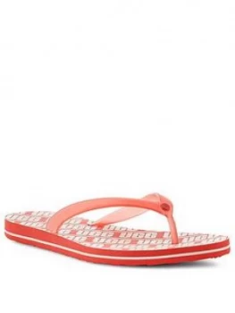 UGG Simi Graphic Flip Flop - Coral, Size 5, Women