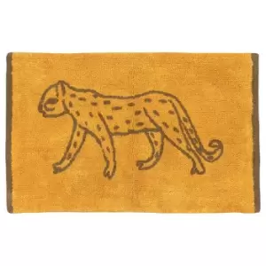 Furn Leopard Bath Mat (One Size) (Gold)