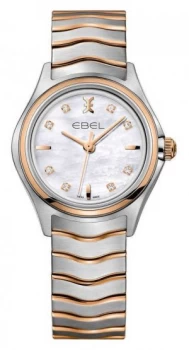 EBEL Wave Womens Diamond Two-Tone rose Gold 1216324 Watch