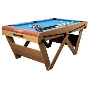 Riley W-Leg 6ft Folding Snooker And Pool Table