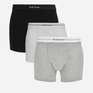 Paul Smith Mens 3 Pack Boxer Briefs - Black/Grey/White - XL