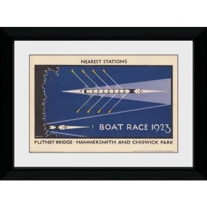 Transport For London Boat Race 50 x 70 Framed Collector Print