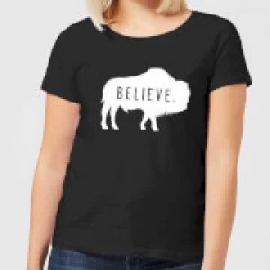 American Gods Believe Buffalo Womens T-Shirt - Black - 3XL