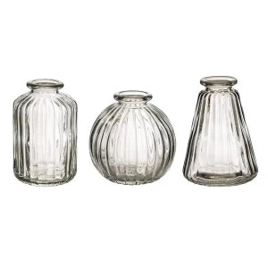 Sass & Belle (Set of 3) Plain Glass Bud Vases