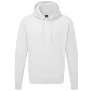 Russell Colour Mens Hooded Sweatshirt / Hoodie (L) (White)