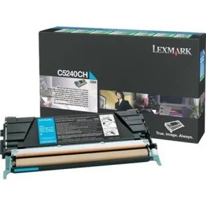 Lexmark C5240CH Cyan Laser Toner Ink Cartridge