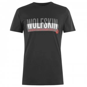 Jack Wolfskin Jack Slogan T Shirt - Phantom