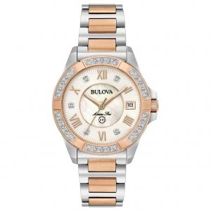 Bulova Ladies Marine Star Rose Gold & Steel Bracelet Watch
