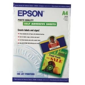 Epson Photo Self Adhesive Sheets A4 167gsm 10sh