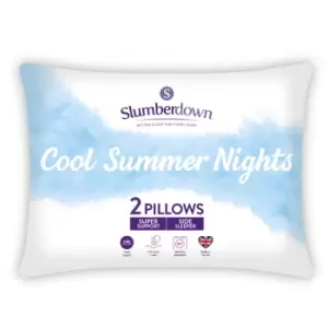 Slumberdown Summer Cool Firm Pillow, Pack Of 2