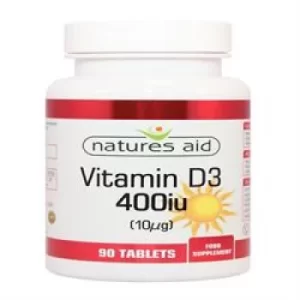 Natures Aid Vitamin D 10ug 90 tablet