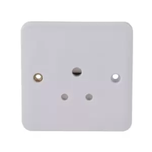 Schneider Electric Lisse White Moulded - Unswitched Single Power Socket, 5A, GGBL3080, White