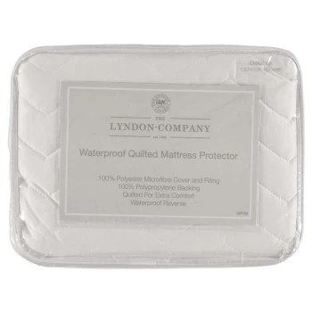 The Lyndon Company Lyndon Company Waterproof Quilted Mattress Protector - White