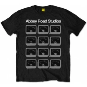 Abbey Road Studios VU Meters Mens Black T Shirt: Small
