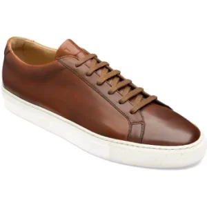 Loake Mens Sprint Trainers Chestnut Calf Leather 9