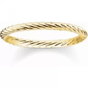 Ladies Thomas Sabo PVD Gold plated Ring Size P.5