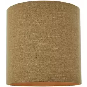 12' Round Drum Lamp Shade Brown Heavy Weave Fabric Modern Simple Light Cover