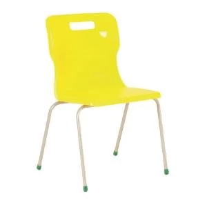 Titan 4 Leg Chair 460mm Yellow KF72198